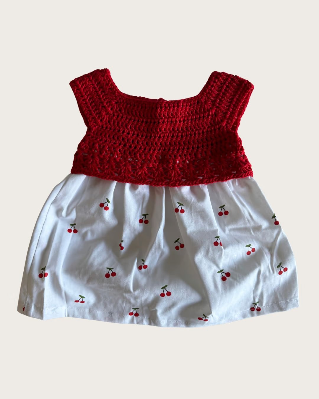 Abito in cotone ciliegine