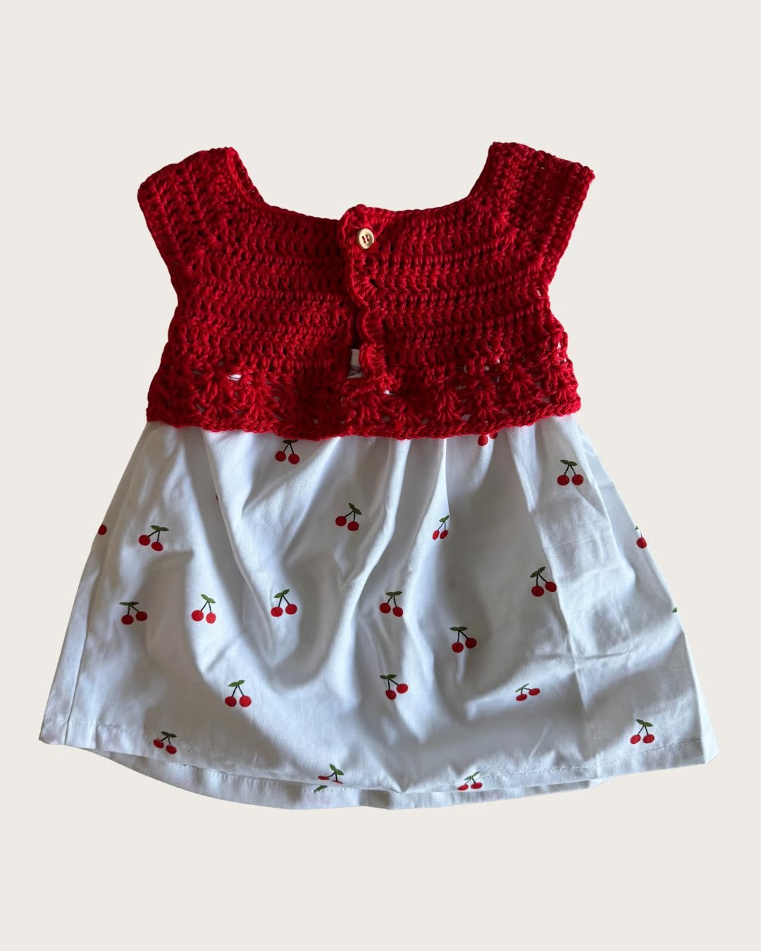 Abito in cotone ciliegine