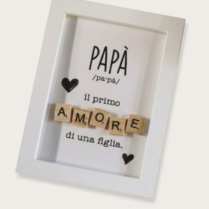 Quadretto papà figlia