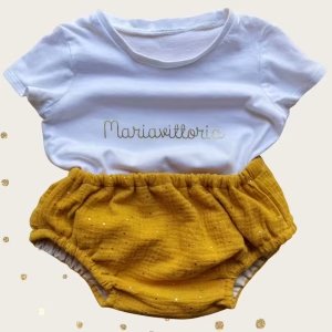 T-shirt e culotte mussola