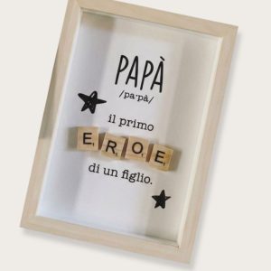 Quadretto papà figlio